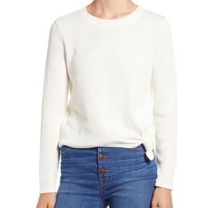 Madewell Texture and Thread Knot Front Sweater